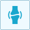 Group 1 (1) A blue icon with an image of a knee joint.